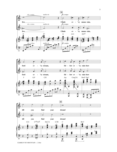 Climb Ev'ry Mountain (from The Sound Of Music) (arr. Ed Lojeski)