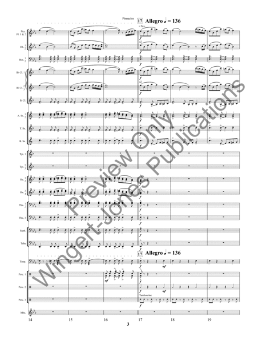 Pinnacles Concert Band scores gallery preview page 6