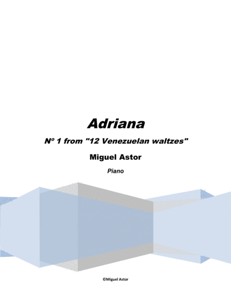 Adriana -Venezuelan Waltz Nº 1 image number null