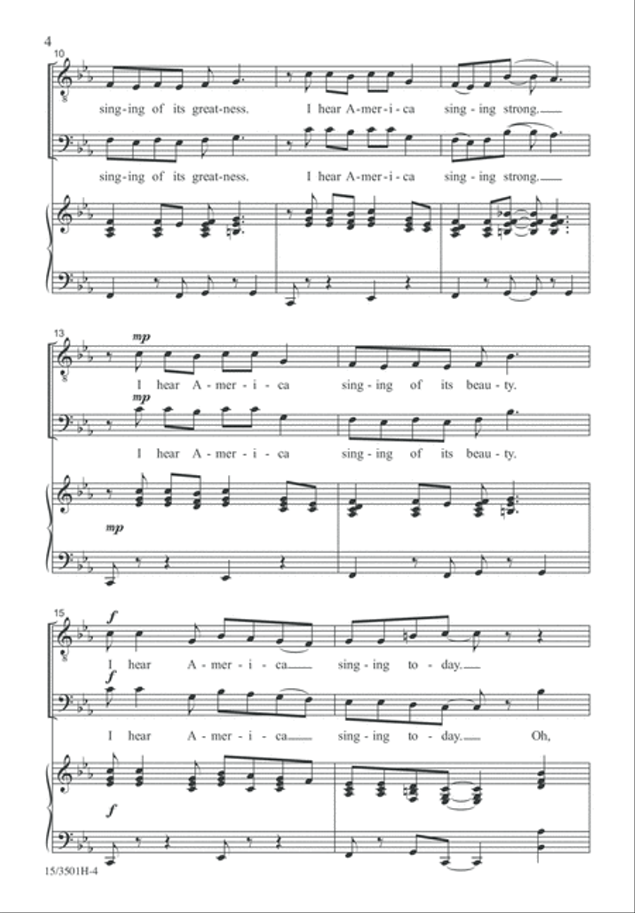 I Hear America Singing TB scores gallery preview page 4