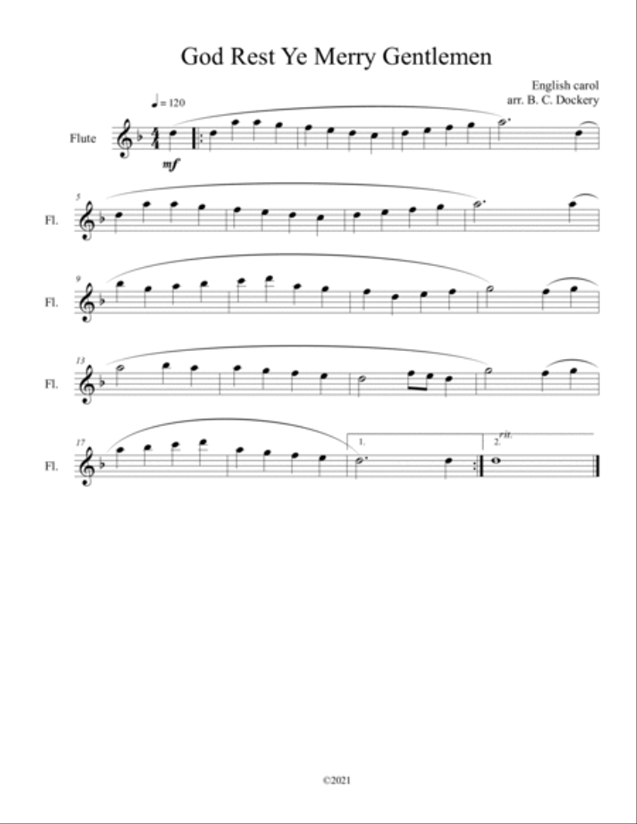 10 Christmas Solos for Flute Vol. 2 Flute Solo scores gallery preview page 4