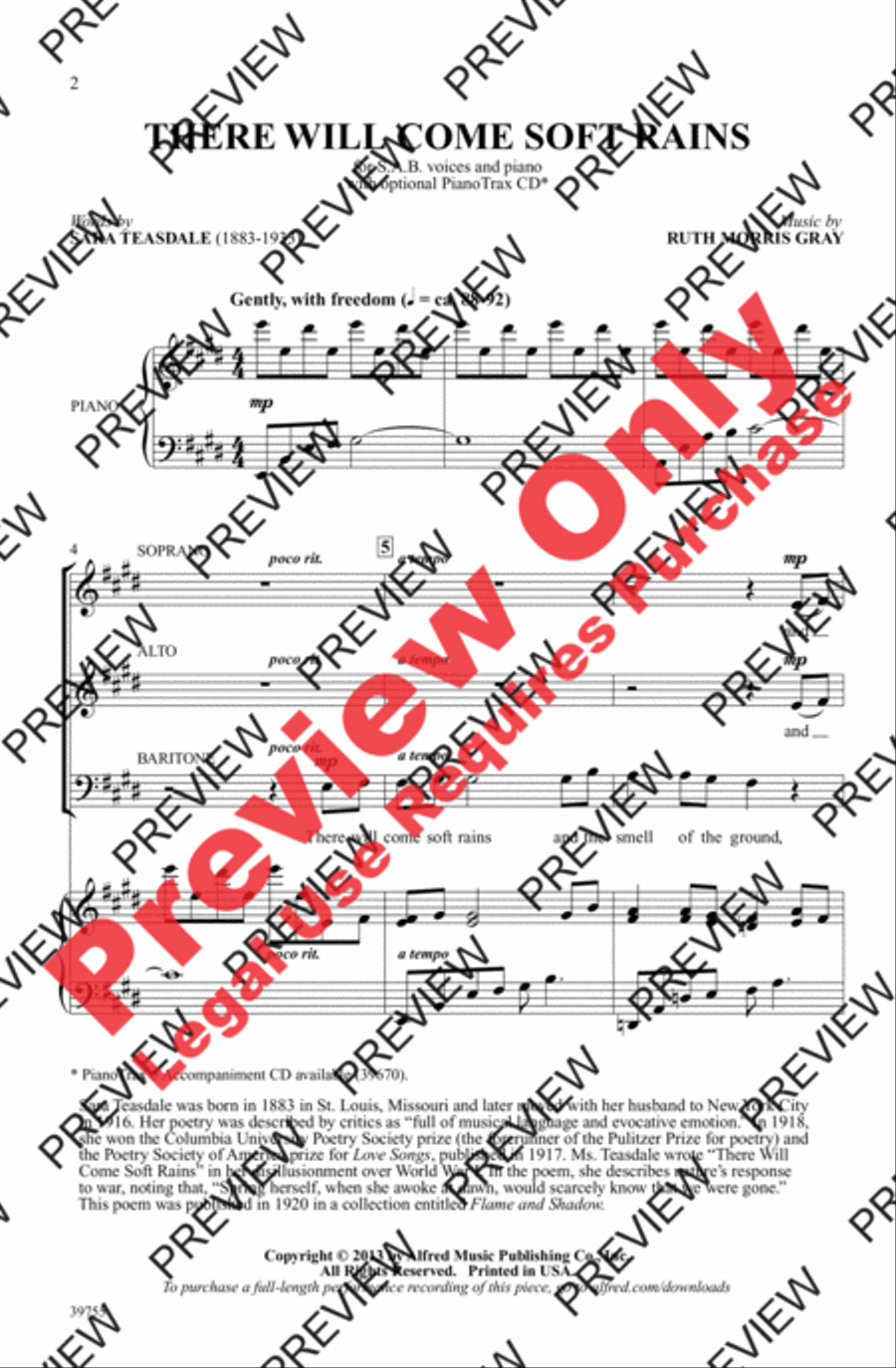 There Will Come Soft Rains 3-Part scores gallery preview page 2