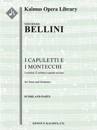 I Capuletti e i Montecchi, Act I, Cavatina: E serbato a questo acciaro (tenor) (Romeo and Juliet)