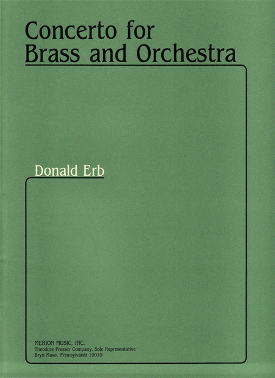 Concerto For Brass And Orchestra Orchestra scores gallery preview page 1