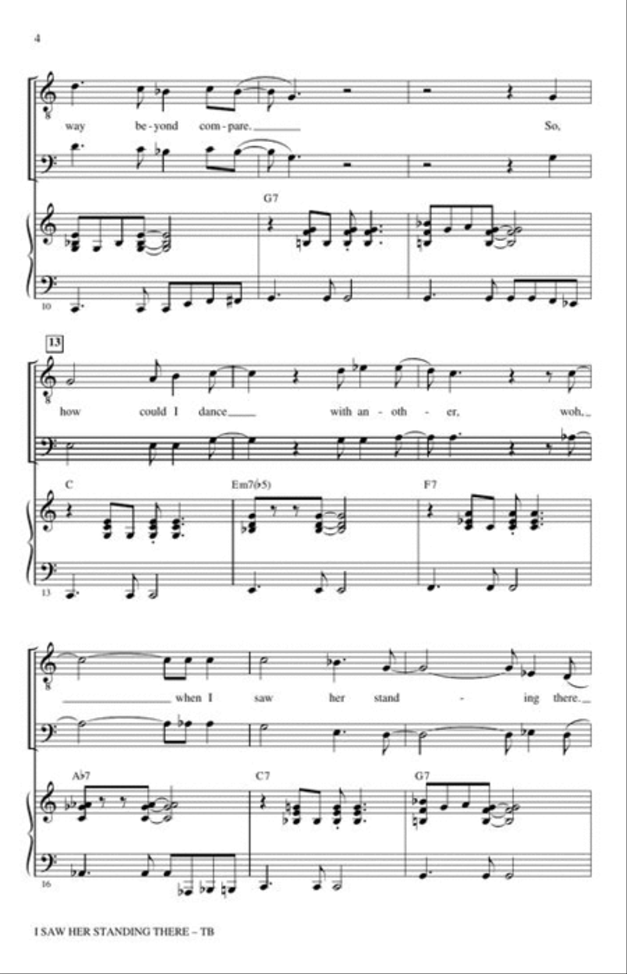 I Saw Her Standing There TB scores gallery preview page 5