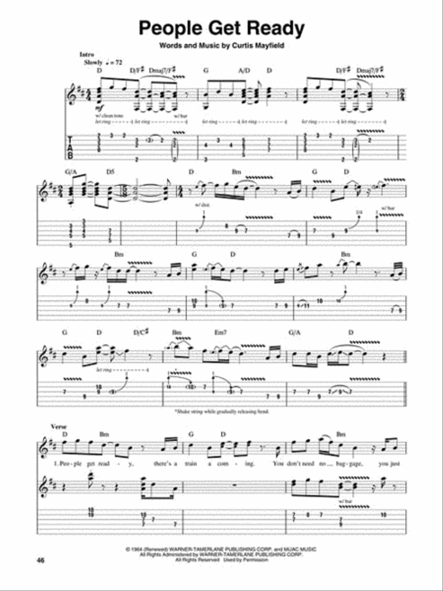 Jeff Beck Guitar Tablature scores gallery preview page 8