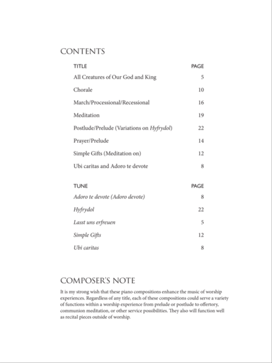 All Creatures of Our God and King: Piano Music for Worship Piano Solo scores gallery preview page 3