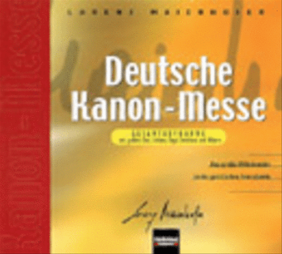 Deutsche Kanon-Messe CD scores gallery preview page 1