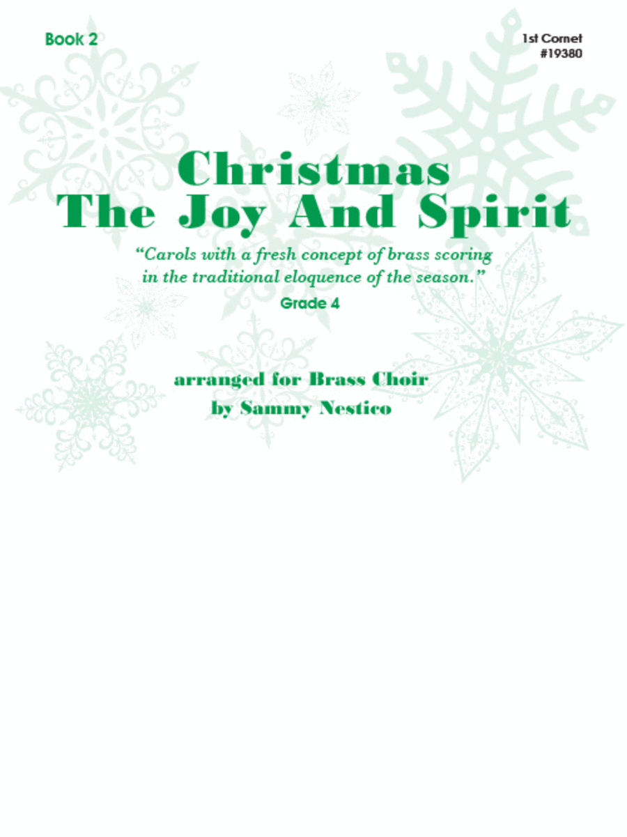 Christmas: The Joy and Spirit, Book 2 - 1st Cornet