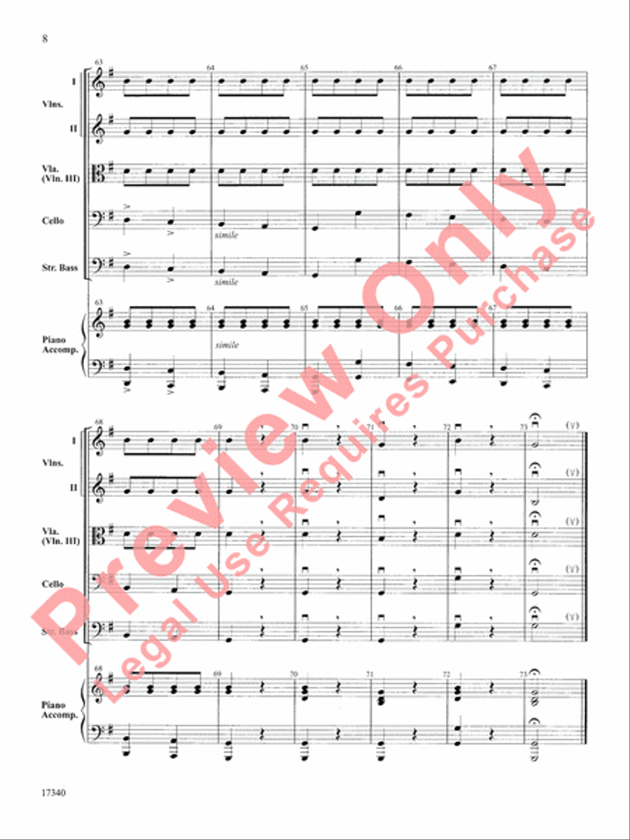 Can-Can String Orchestra scores gallery preview page 9