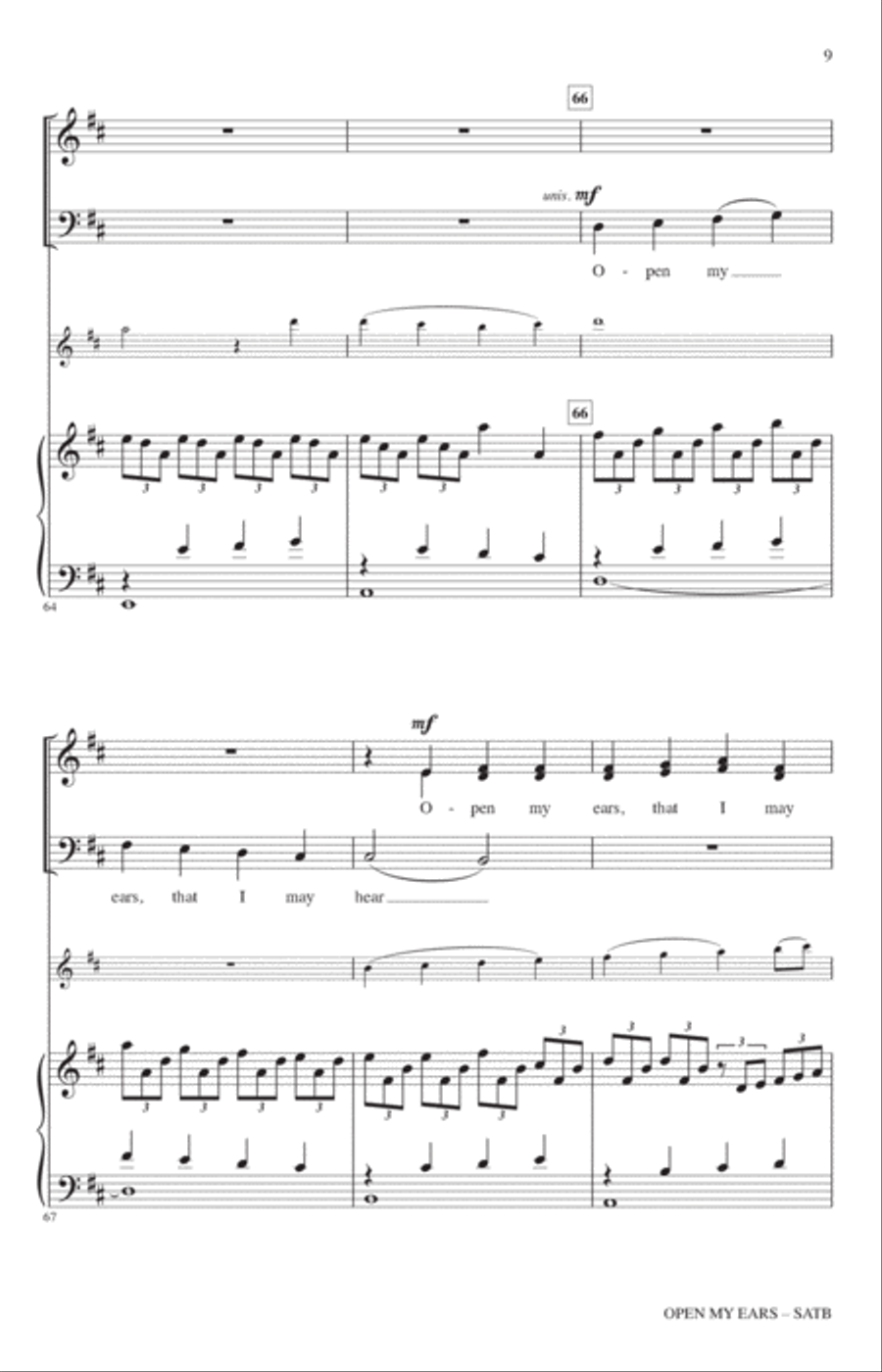 Open My Ears 4-Part scores gallery preview page 8