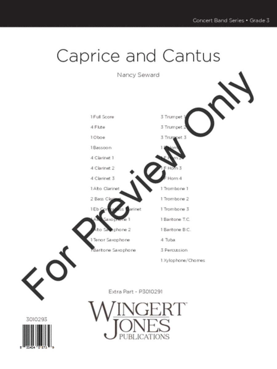Caprice and Cantus - Full Score image number null