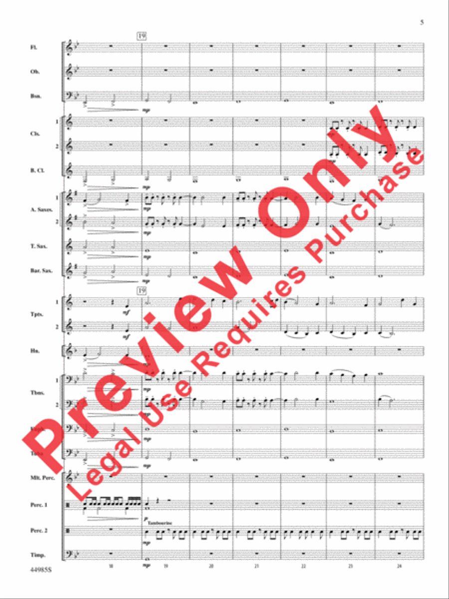 Pursuit of the Centaur Concert Band scores gallery preview page 6