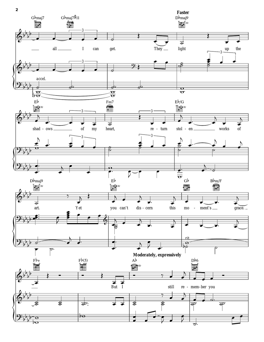 White Suburban Acoustic Guitar scores gallery preview page 2