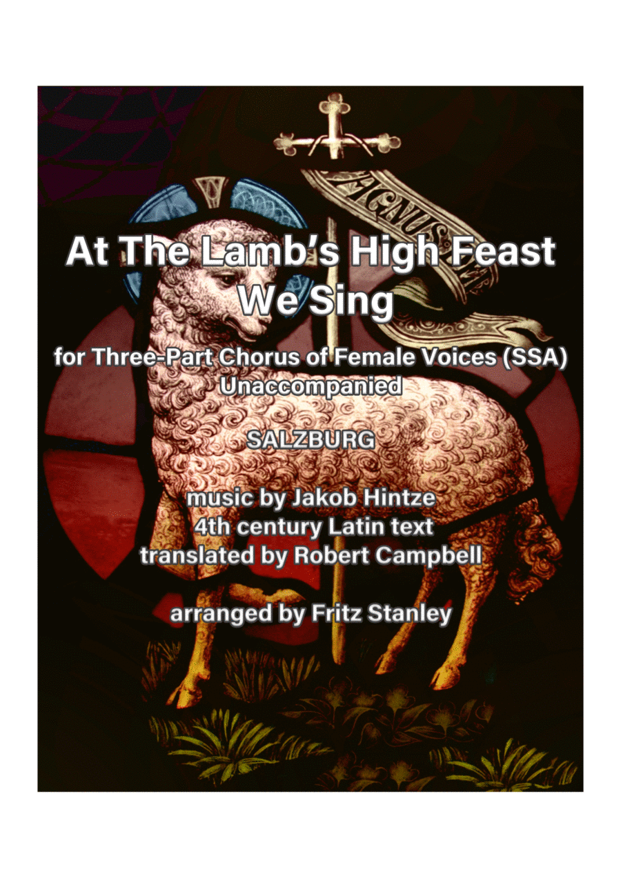 At The Lamb's High Feast We Sing - SSA A Cappella SSA scores gallery preview page 1