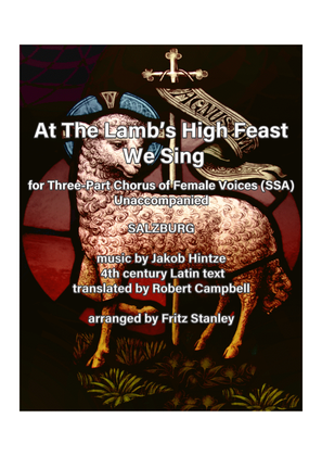 Book cover for At The Lamb's High Feast We Sing - SSA A Cappella
