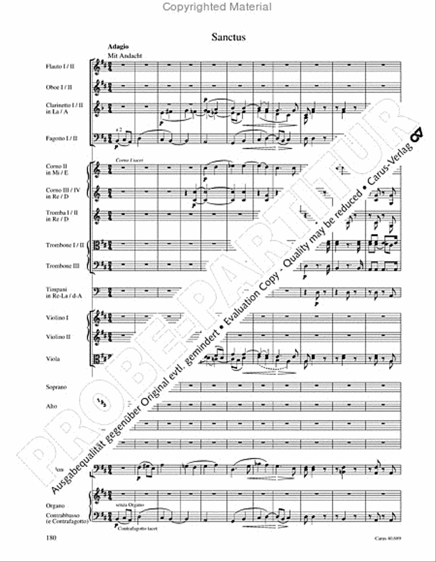 Missa solemnis Missa solemnis 4-Part scores gallery preview page 196