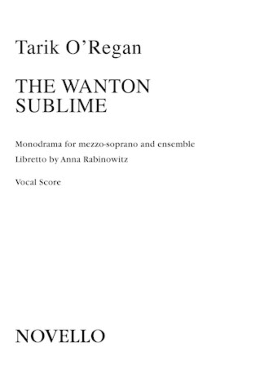 The Wanton Sublime Mezzo-Soprano Voice scores gallery preview page 1