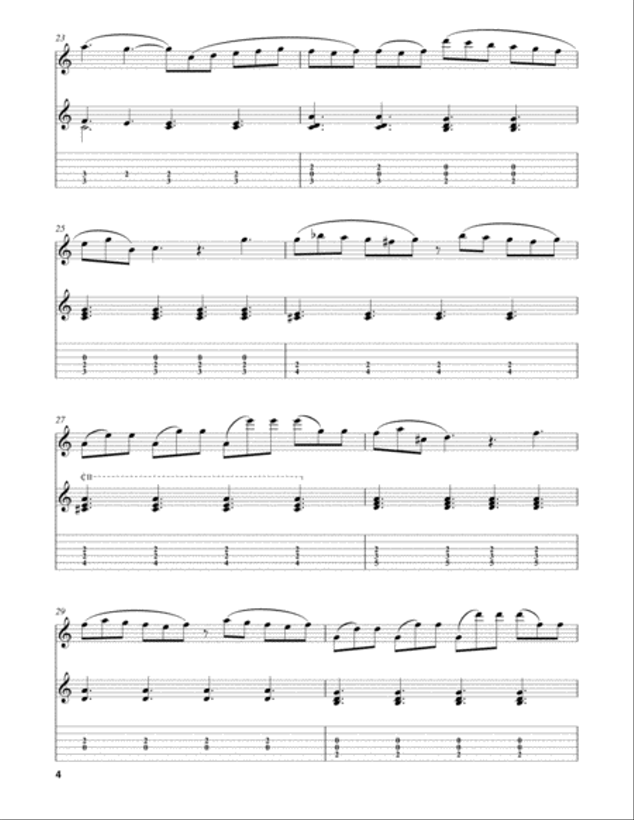Adagio (Piano Sonata, Hob. XVI:6, Third Movement) Flute scores gallery preview page 4