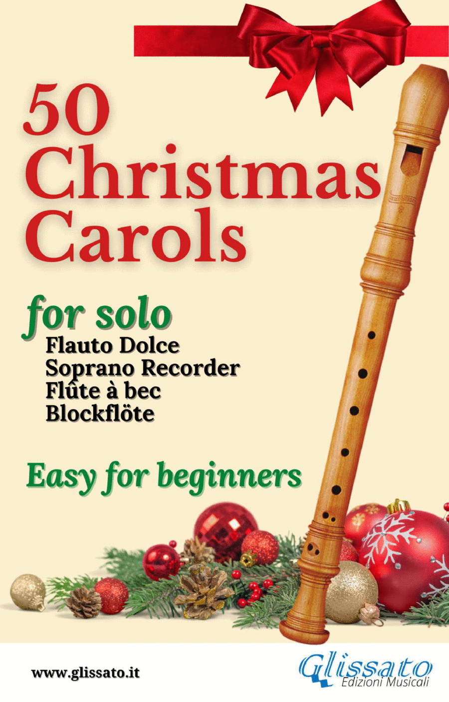 50 Christmas Carols for solo Soprano Recorder Soprano Recorder scores gallery preview page 1