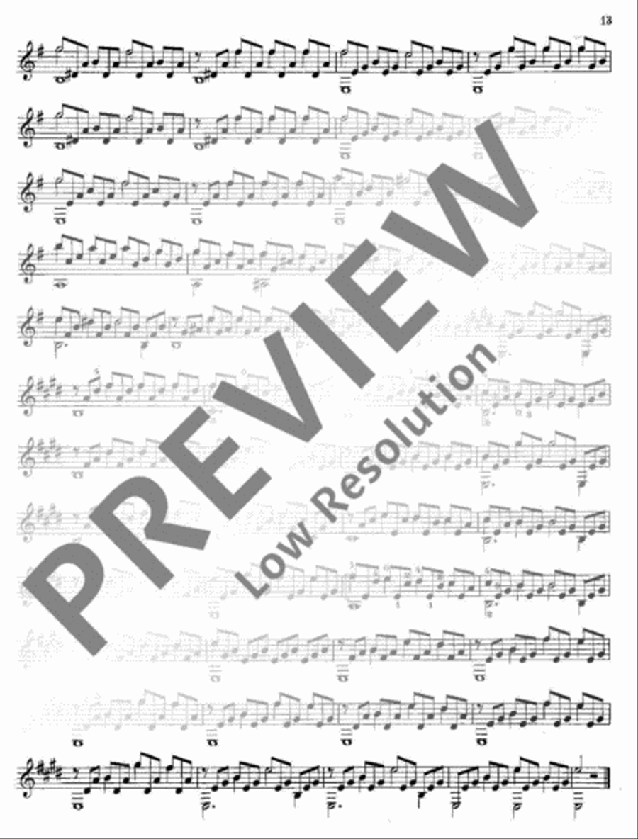 12 Studies Classical Guitar scores gallery preview page 14