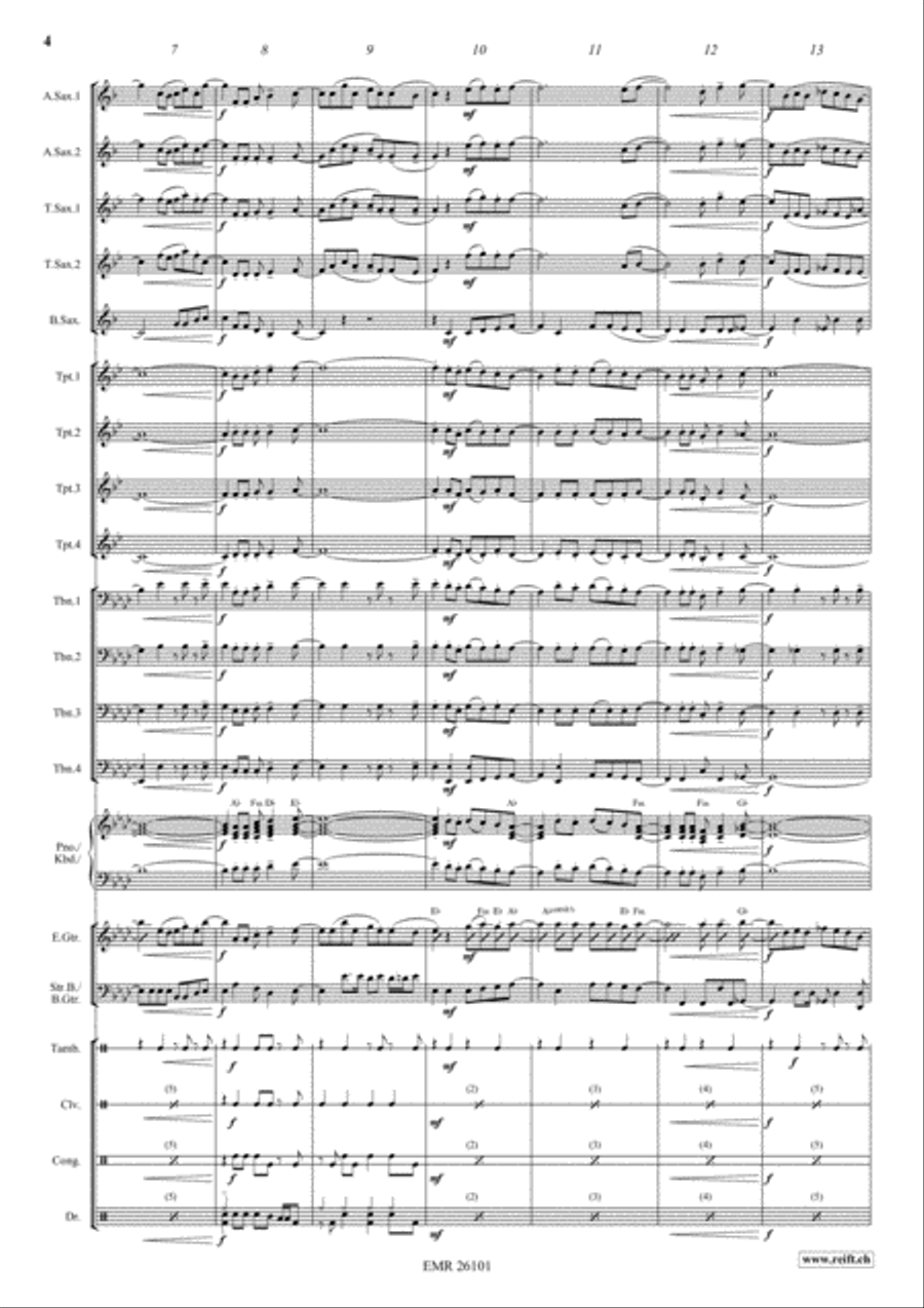 Les Grandes Vacances Les Grandes Vacances Big Band scores gallery preview page 4