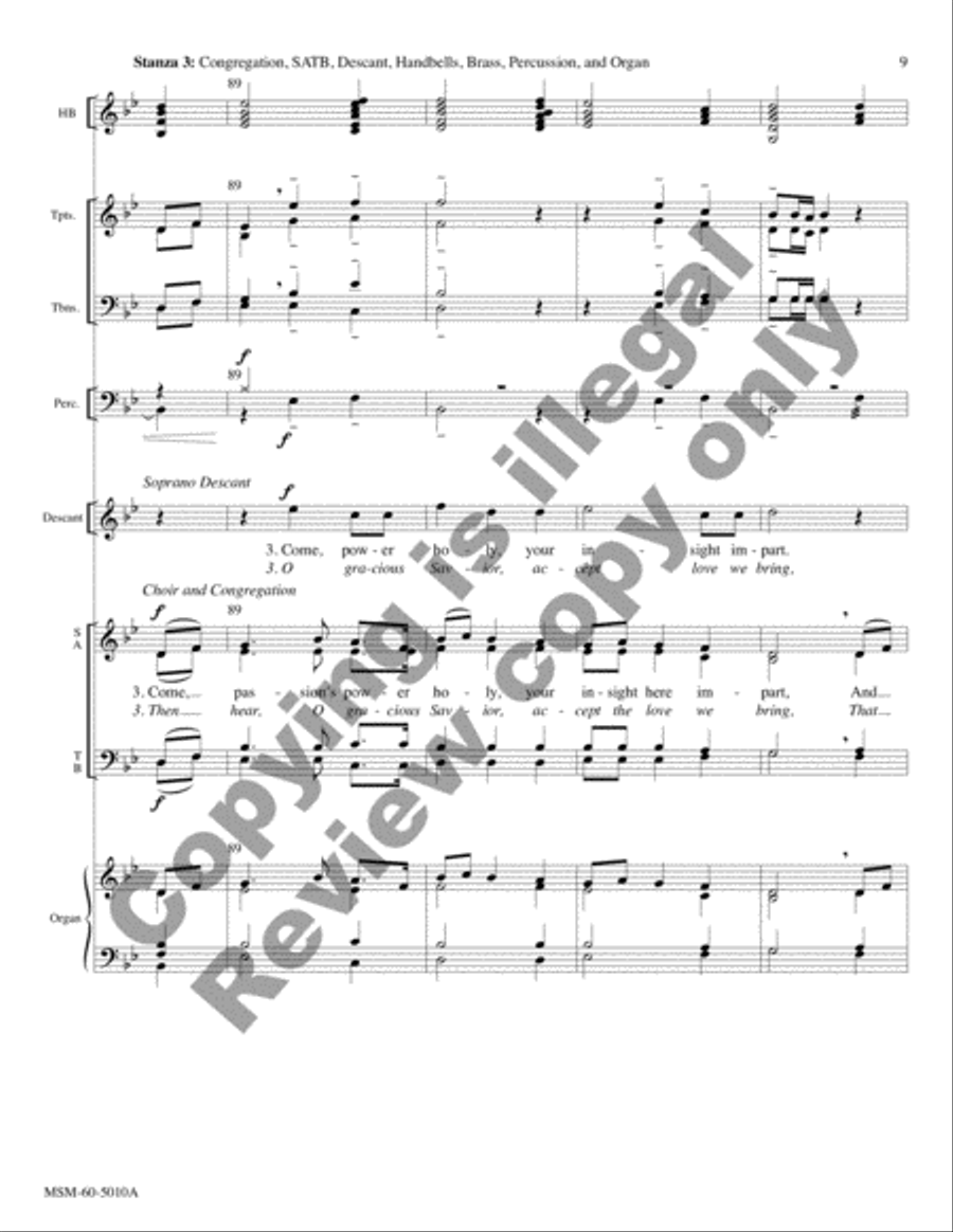 O Spirit All-Embracing (Full Score) Choir scores gallery preview page 16