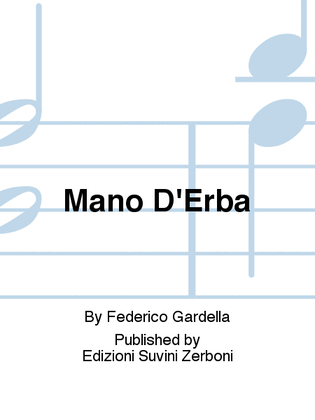Book cover for Mano D'Erba