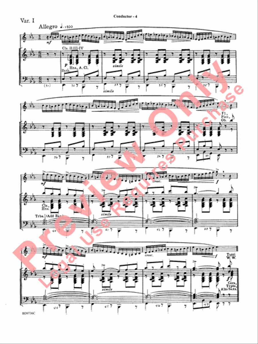 Carnival of Venice Carnival of Venice Concert Band scores gallery preview page 7