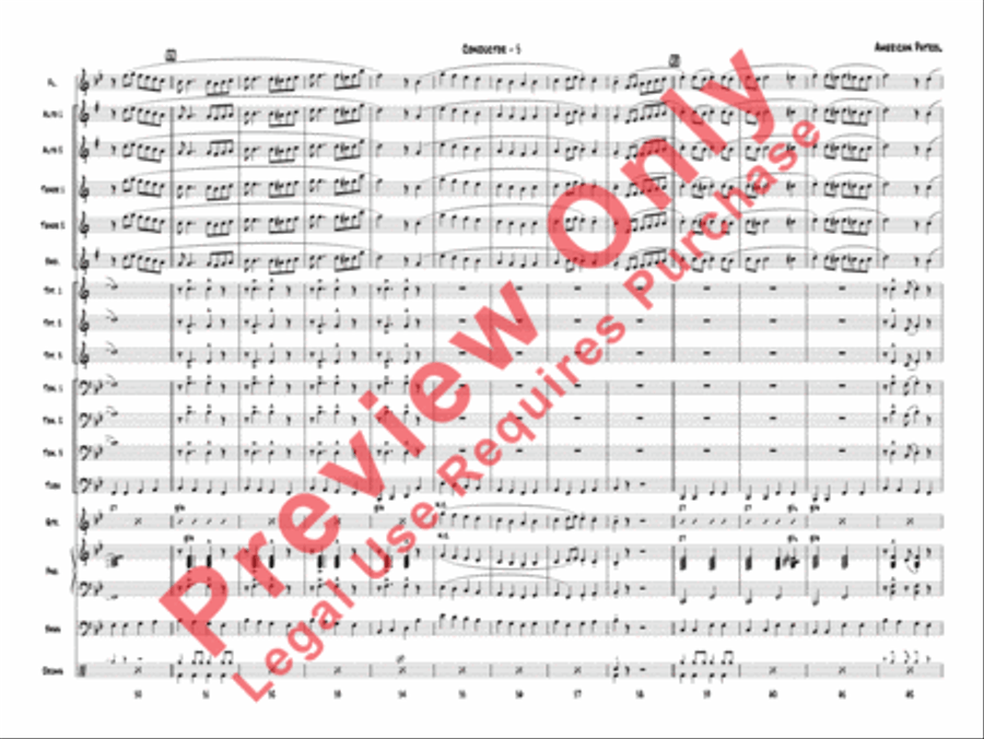 American Patrol Jazz Ensemble scores gallery preview page 8