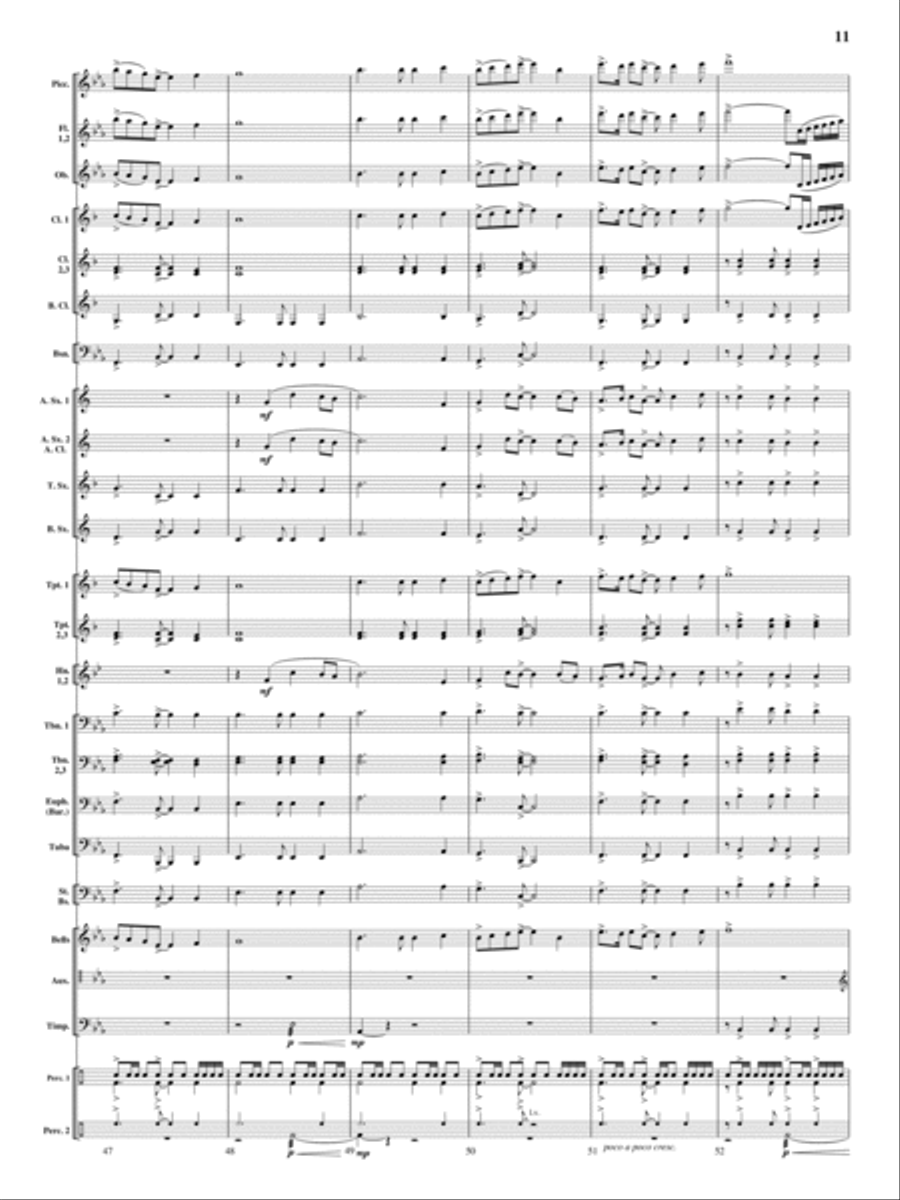 On Wings of Magic Concert Band scores gallery preview page 10