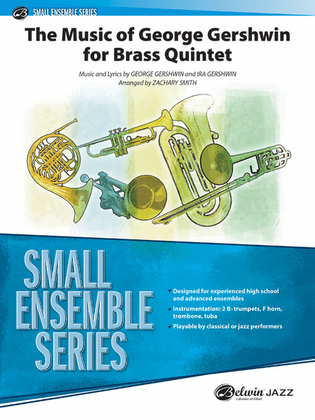 Book cover for The Music of George Gershwin for Brass Quintet