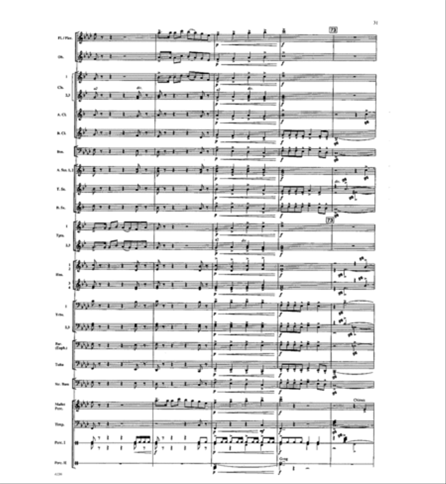 Where the River Flows Where the River Flows Concert Band scores gallery preview page 30