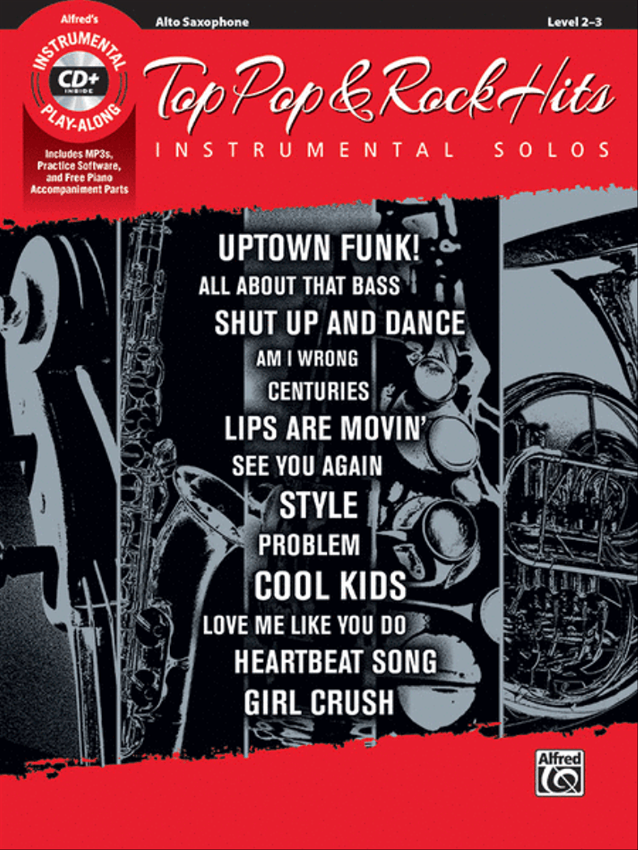 Top Pop & Rock Hits Instrumental Solos Alto Saxophone scores gallery preview page 1