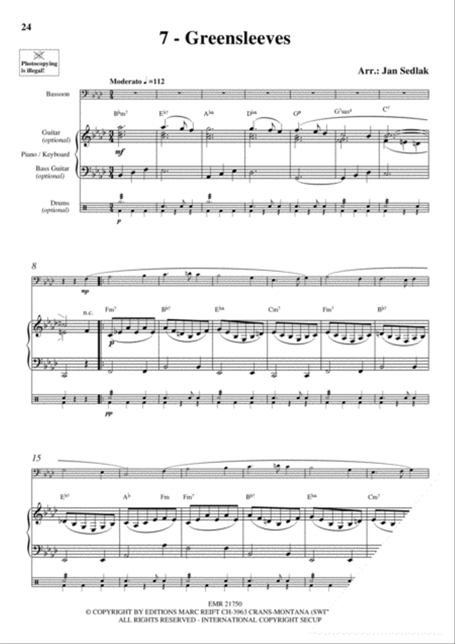 20 Celtic Hits Bassoon Solo scores gallery preview page 9
