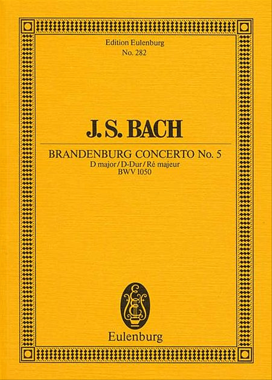 Brandenburg Concerto No. 5 in D Major, BWV 1050 Orchestra scores gallery preview page 1