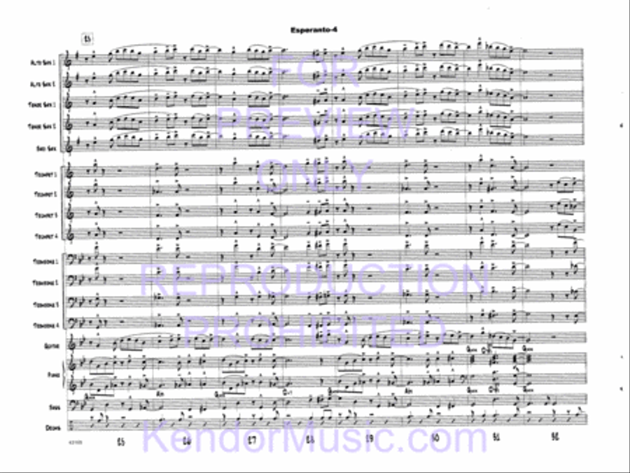 Esperanto Esperanto Jazz Ensemble scores gallery preview page 7