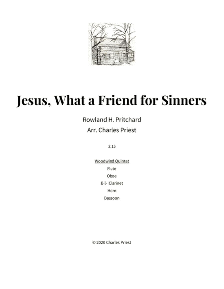 Jesus What a Friend for Sinners image number null