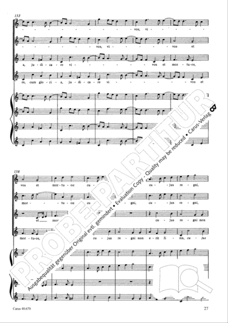 Missa in illo tempore Choir scores gallery preview page 40