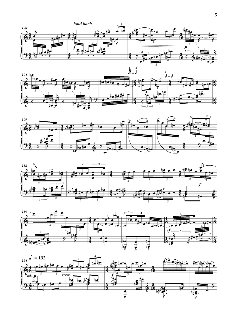 Piano Sonata No. 3 (The Forbidden) Piano Solo scores gallery preview page 5