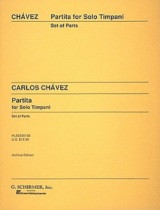 Book cover for Partita for Solo Timpani