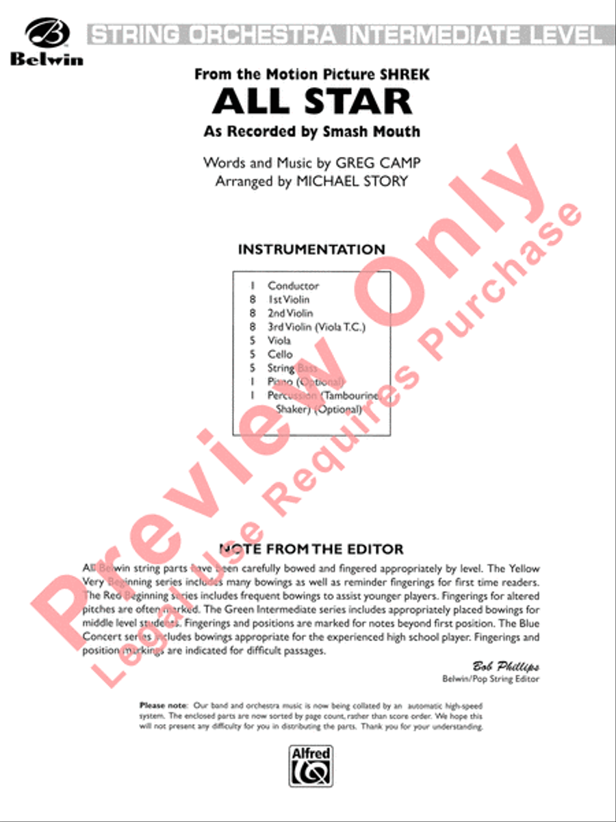 Great Movie Themes Great Movie Themes String Orchestra scores gallery preview page 3