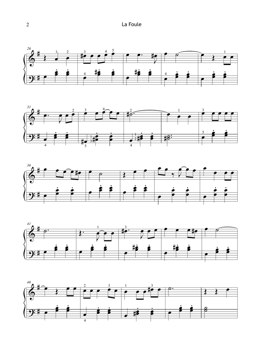 La Foule La Foule Piano Solo scores gallery preview page 2