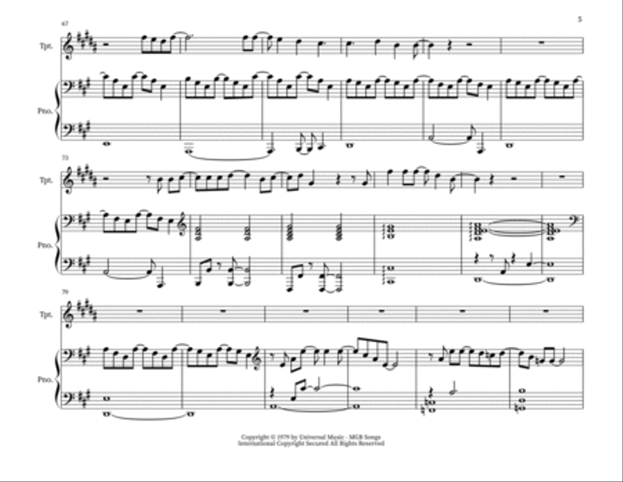 Sailing Trumpet Duet scores gallery preview page 5
