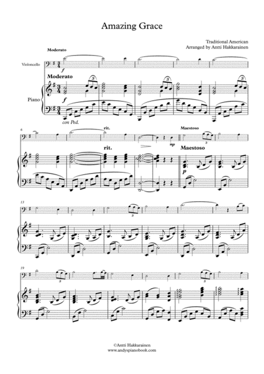 Amazing Grace - Cello & Piano