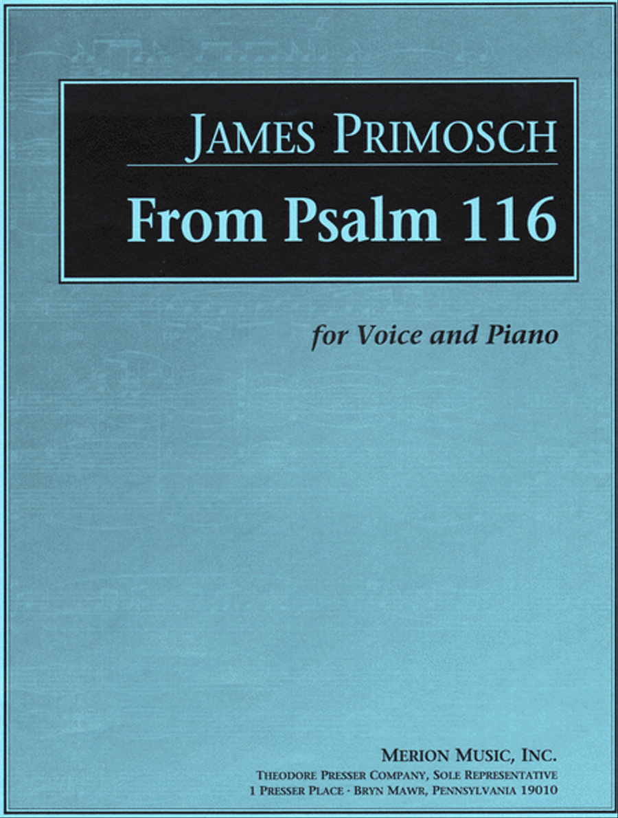 From Psalm 116 Chamber Music scores gallery preview page 1