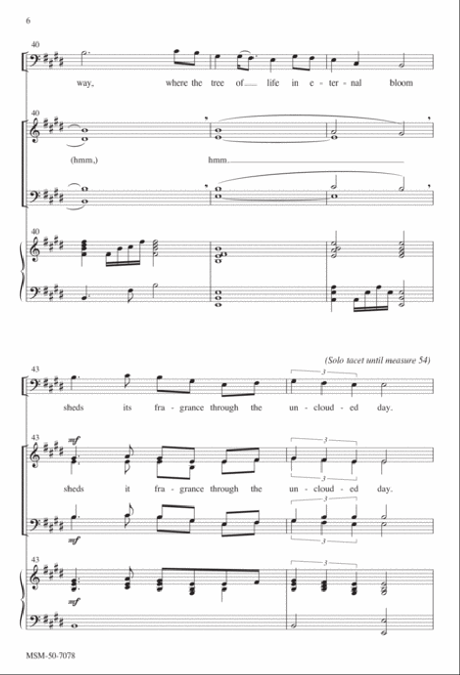 Unclouded Day 4-Part scores gallery preview page 6