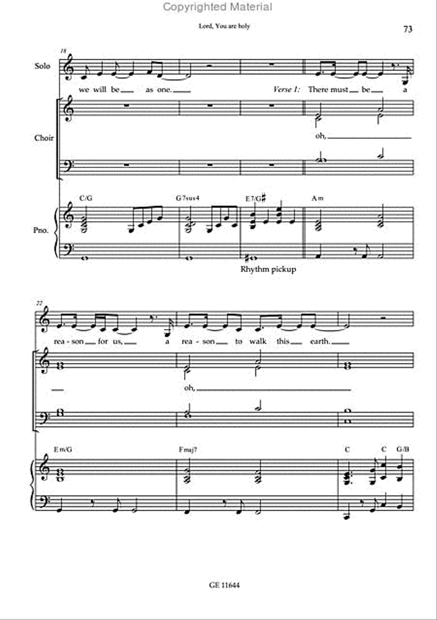 Yes, I'm coming home 4-Part scores gallery preview page 15