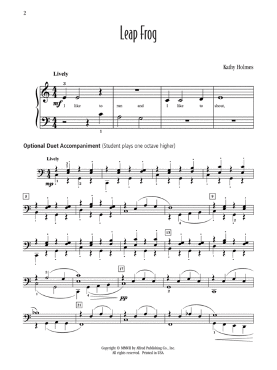 Leap Frog Easy Piano scores gallery preview page 2