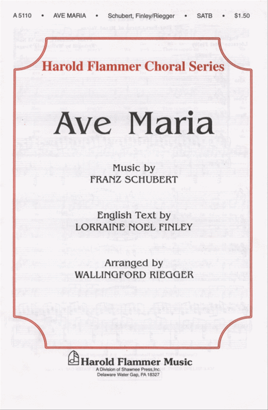 Ave Maria 4-Part scores gallery preview page 1